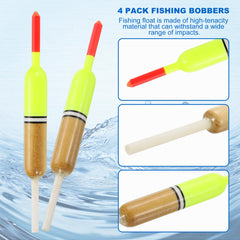 PATIKIL 4-pack red-yellow floats arranged for display and quick grab