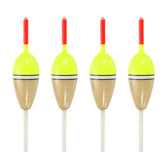 PATIKIL fishing float with red-yellow cork body for clear bite signals.