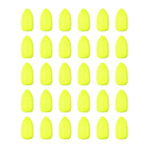 PATIKIL oval foam floats in yellow for brighter visibility on open water.