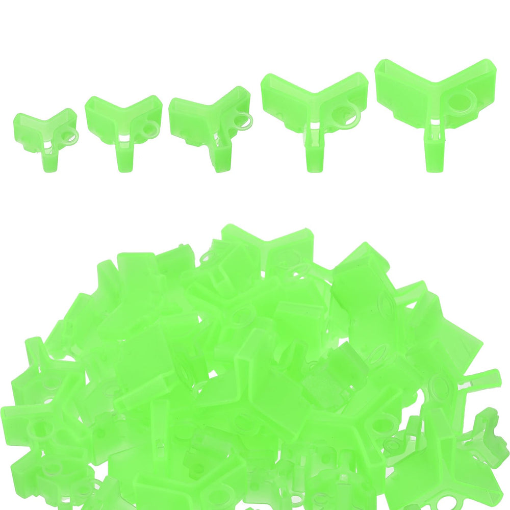 PATIKIL fishing hook bonnets in green protect treble hooks and prevent tangling.