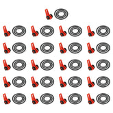 PATIKIL fishing hook keeper 21-pack displayed for secure bait management on the rod