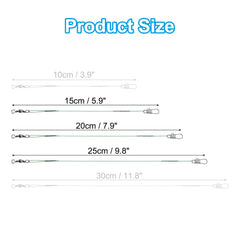 PATIKIL fishing leader green 20 cm guards against damage on longer rigs.