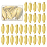 PATIKIL gold-tone fishing lure blade close-up highlights bright shine for visibility.