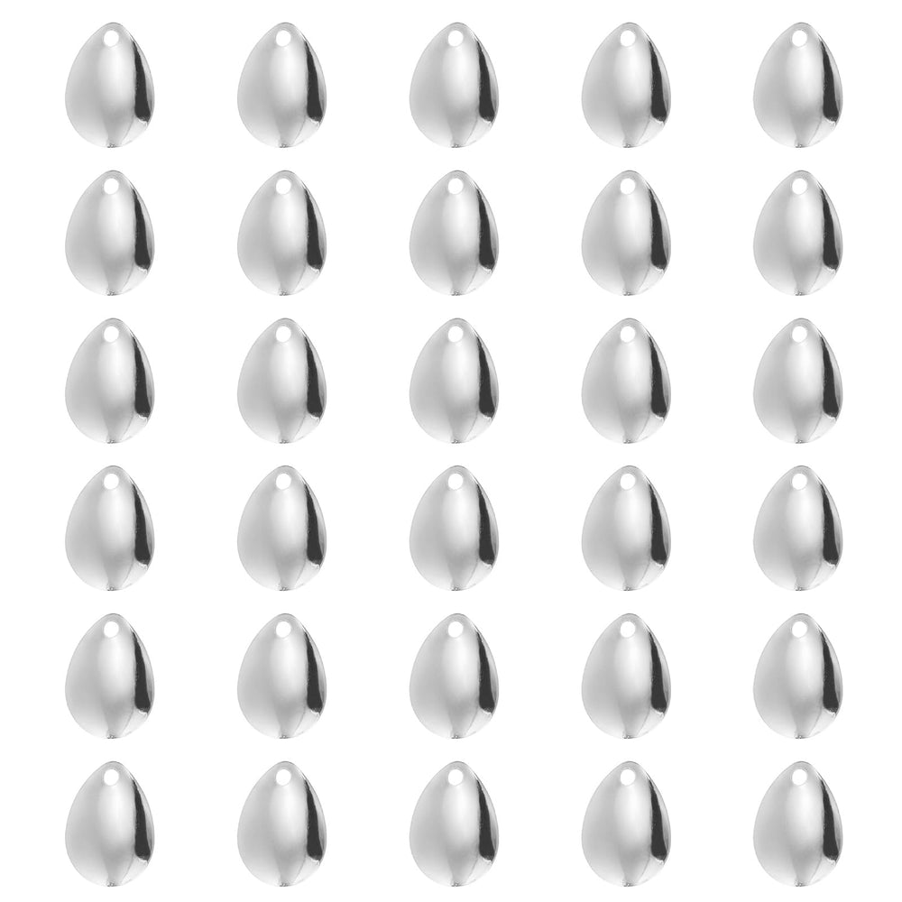 PATIKIL fishing lure blades in silver, 30-pack, ready to upgrade your bait