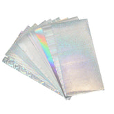 PATIKIL lure stickers silver tone close-up shows enhanced reflectivity for lifelike bait