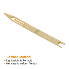 PATIKIL bamboo netting tool assists smooth knot work for nets and tapestries