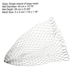 PATIKIL fishing net replacement deep 55 cm for preventing escape.