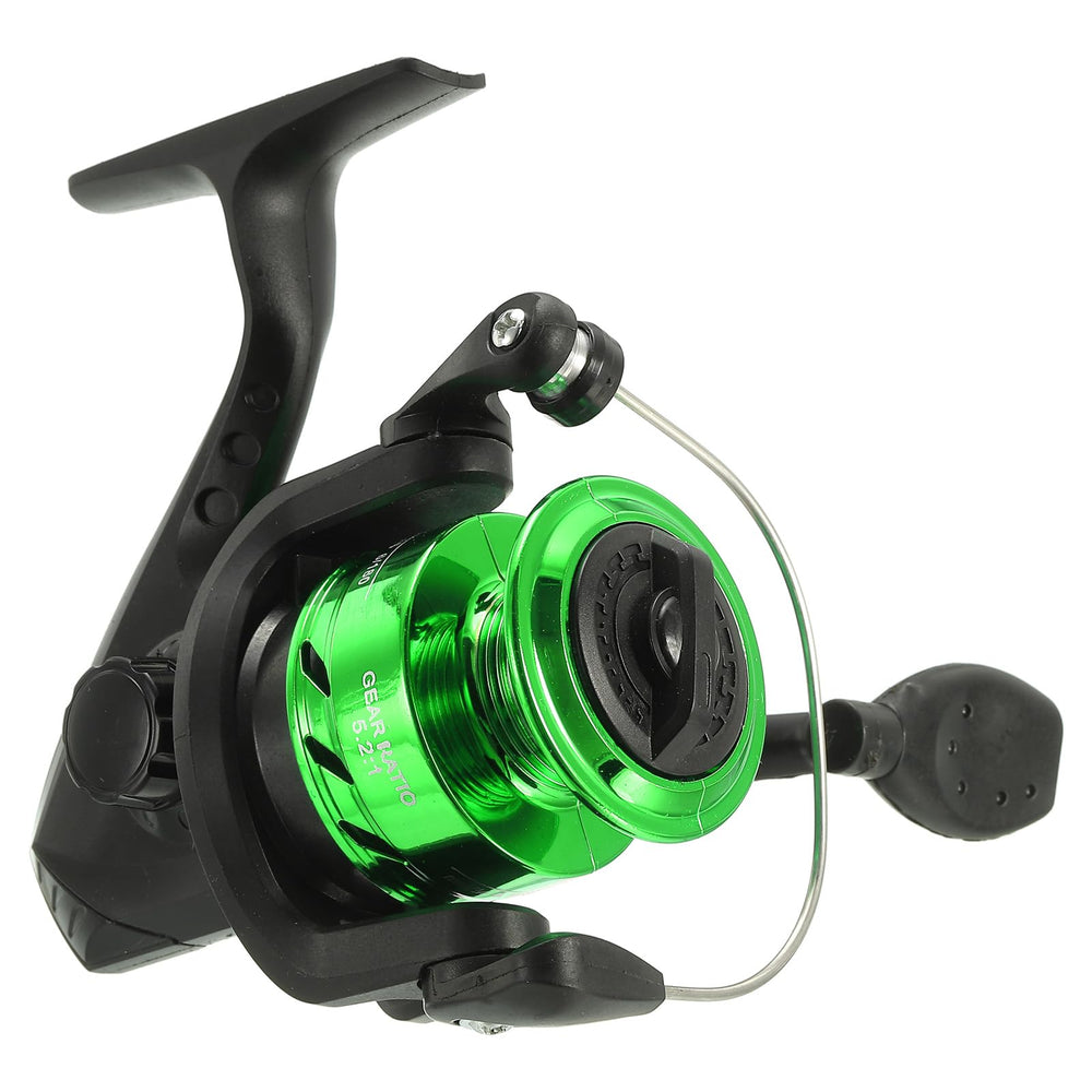 PATIKIL fishing reel with left-right interchangeable handle for versatile setup