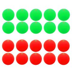 PATIKIL red foam slip bobber on water showing depth visibility for precise targeting