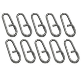 PATIKIL fishing snaps clip with an oval ring for quick bait changes in saltwater and freshwater.