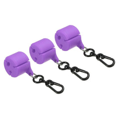 PATIKIL purple fly rod holder close-up showing soft silicone grip for secure rod support