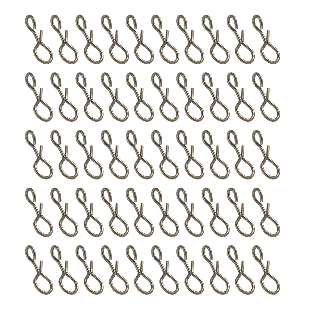 PATIKIL quick-change fly snaps in stainless steel for fast bait swaps.