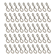 PATIKIL quick-change fly snaps in stainless steel for fast bait swaps.