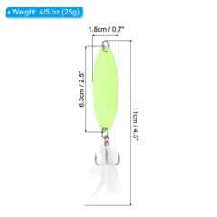 PATIKIL glow-in-the-dark spoon helps attract fish in dawn or dusk