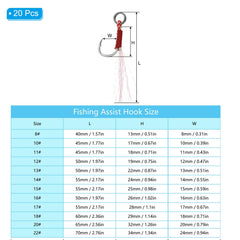 PATIKIL glow-thread jigging hooks highlight lures to attract bites.