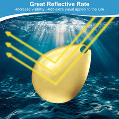 PATIKIL gold tone finish boosts lure visibility in water