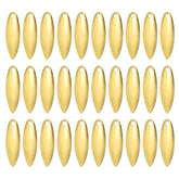 PATIKIL golden willowleaf blade 25x8mm for high visibility and fast spinning action.