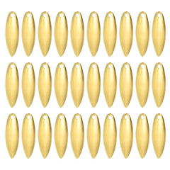PATIKIL golden willowleaf blade 25x8mm for high visibility and fast spinning action.