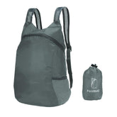 PATIKIL hiking backpack 15L grey front view for day trips and light travel.
