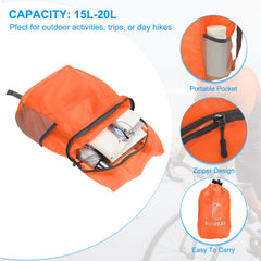PATIKIL main compartment highlights roomy interior for gear.