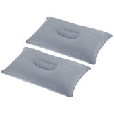 PATIKIL inflatable pillow gray 2-pack ideal for travel and neck support.