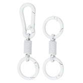 PATIKIL keychain clips white with snap hook for secure keys