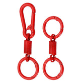 PATIKIL keychain clips with O rings red front view for durable daily key organization