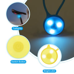 PATIKIL LED running light secured to a bicycle for enhanced awareness