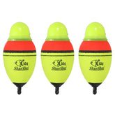 PATIKIL lighted slip bobber glows green for night bite detection.