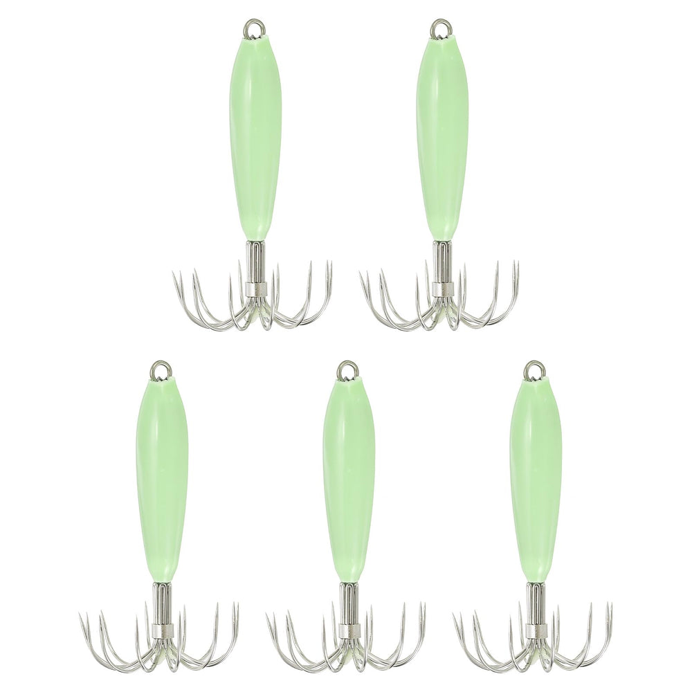 PATIKIL luminous green squid jig hooks pack improves night visibility for squid