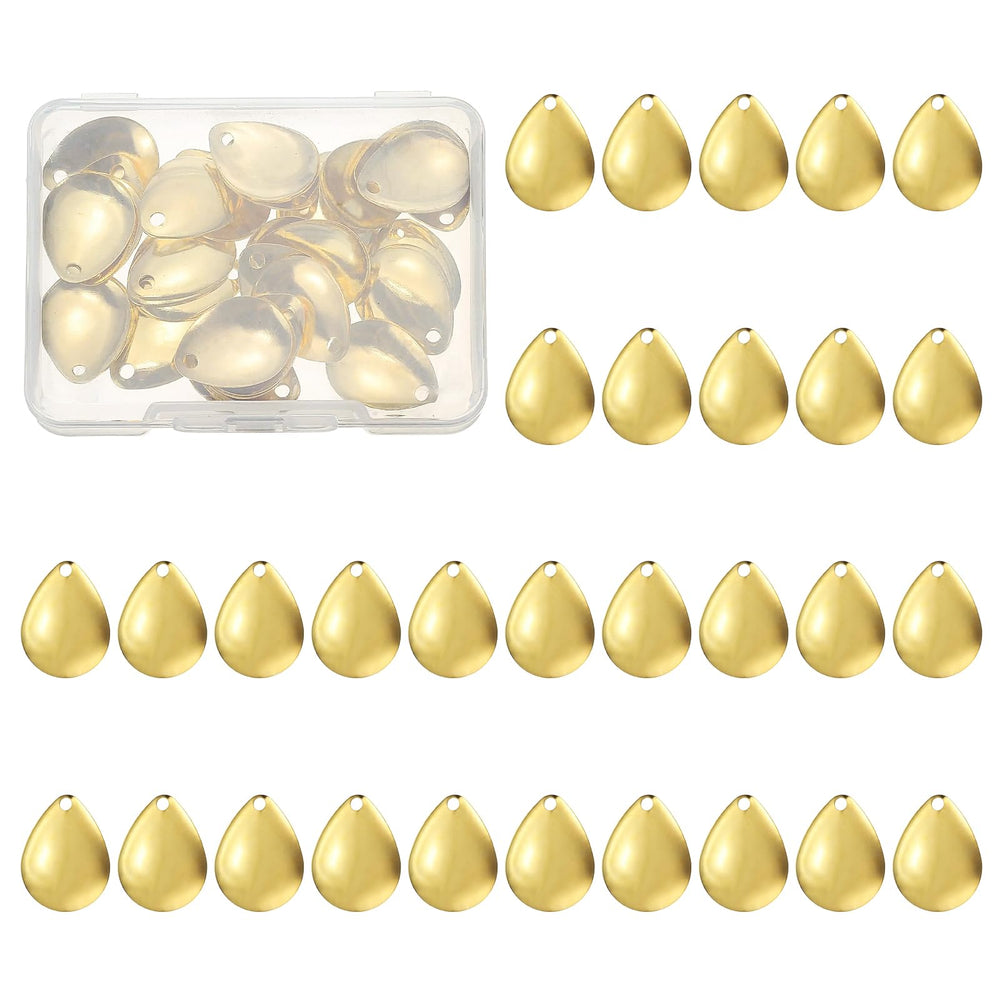 PATIKIL lure blades gold tone 40-pack for versatile lure setups