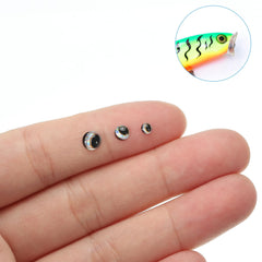 PATIKIL lure eyes silver 4mm epoxy finish for durability