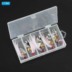 PATIKIL metal spinner reflects light to attract fish