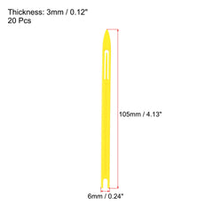 PATIKIL netting shuttle 1# yellow side view highlighting ergonomic grip for comfortable use