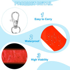 PATIKIL night reflector tag attached to jacket for cycling safety
