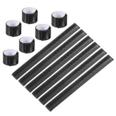 PATIKIL non-reflective slap band in black, 12-piece set, sleek daily wear for safe movement.