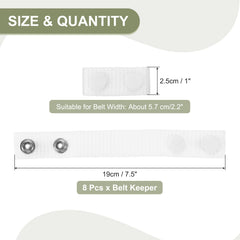 PATIKIL nylon belt keeper adjustable to fit multiple belt widths.