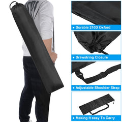 PATIKIL nylon carry bag with drawstring closure speeds packing.