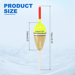 PATIKIL oval bobber at 13 cm helps precise depth control.