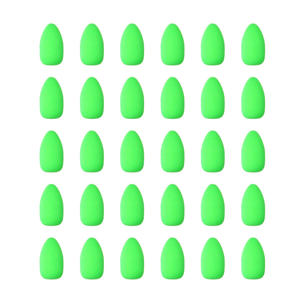 PATIKIL oval foam float green front view improves strike detection