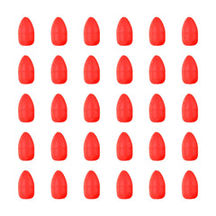 PATIKIL oval foam float red for clear visibility in open-water rigs.
