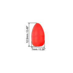 PATIKIL red float side view highlighting buoyant design for snell rigs.