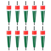 PATIKIL Popping Cork Float 16 cm (6.3 in) Orange/Green - 10 Pack