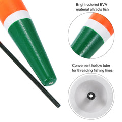 Ten PATIKIL popping cork floats in package