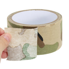 PATIKIL camouflage wrap on gear for quick outdoor protection.