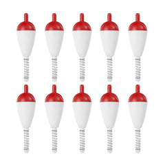 PATIKIL red slip bobber 10-pack enhances bite visibility for precise casting.