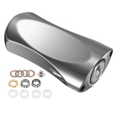 PATIKIL reel knob gray front view emphasizing sturdy all-metal construction for long use