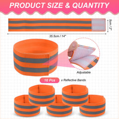 PATIKIL orange ankle straps boost safety for late-evening walks.