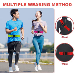 PATIKIL belt with checkered design increases visibility in low light