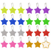 PATIKIL reflective keychain with pentagram pendant boosts nighttime visibility on bags